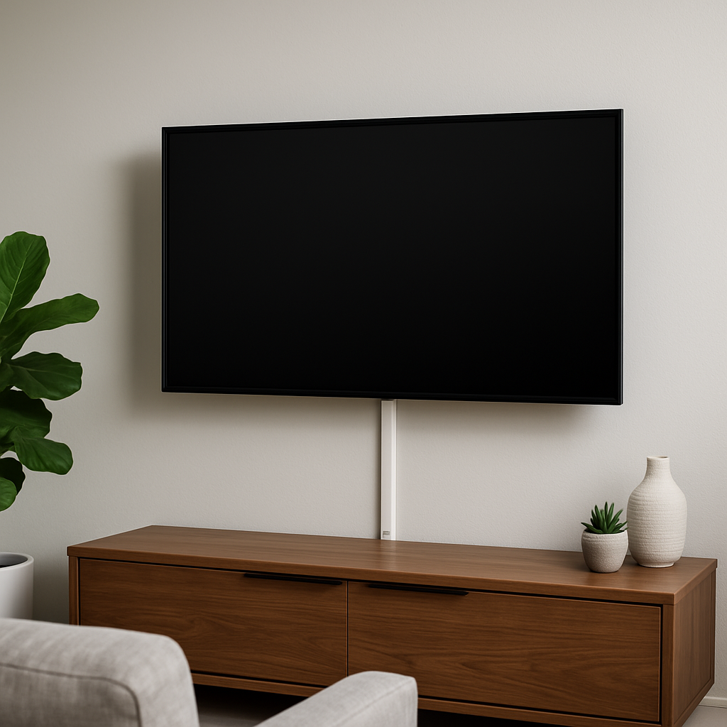 TV Wall Mounting with Cable Management